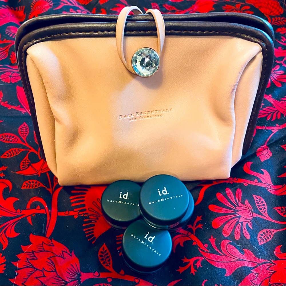 4 pc bareMinerals NEW SEALED shadow/glimmer set with bag RARE